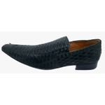 Mocassim Masculino Italiano em Couro Social Preto - Ref: 738