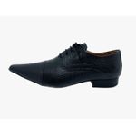Sapato Masculino Italiano em Couro Executivo Preto - Ref: 754