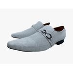 Sapato Masculino Italiano em Couro Social Branco Aerado - Ref: 755