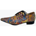 Sapato Masculino Italiano Em Couro Floral Collors Ref: D696