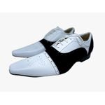 Sapato Masculino Italiano Em Couro Social Branco Ref: D848
