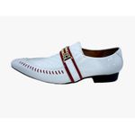 Sapato Masculino Italiano Em Couro Social Branco Ref: D809