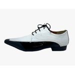 Sapato Masculino Italiano Em Couro Social Branco Ref: D828