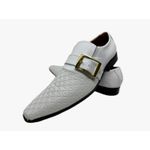 Sapato Masculino Italiano Em Couro Social Branco Ref: D862