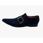 Sapato Masculino Italiano Em Couro Social Azul Ref: D867
