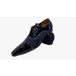 Sapato Masculino Italiano Em Couro Azul Ref: D885
