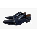 Sapato Masculino Italiano Em Couro Azul Ref: D885
