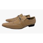Sapato Masculino Italiano Em Couro Marrom Ref: D887