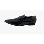 Sapato Masculino Italiano Em Couro Preto Ref: D889