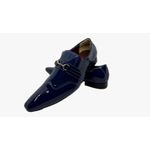 Sapato Masculino Italiano Em Couro Azul Ref: D890