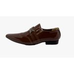 Sapato Masculino Italiano Em Couro Marrom Ref: D892