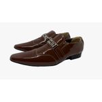 Sapato Masculino Italiano Em Couro Marrom Ref: D892