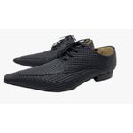 Sapato Masculino Italiano Em Couro Preto Ref: D893