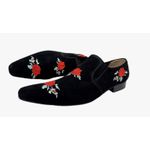 Sapato Masculino Italiano Em Couro Preto Bordado Flower Ref: D894