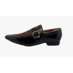 Sapato Masculino Italiano Em Couro Marrom Ref: D896