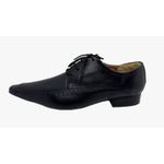 Sapato Masculino Italiano Em Couro Preto Ref: D905