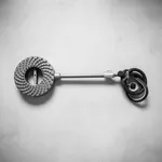 Queimador Alta Pressão Ferro Fundido 18cm + Registro