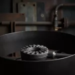 Fogão Disco de Arado 40 cm com Queimador Ferro Fundido 14 cm