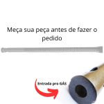 Queimador reto 50 cm a gás para fogão e forno industrial 