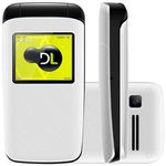 Celular DL YC-330 Branco - Dual chip Câmera Rádio FM