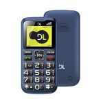 Celular DL YC 120 Azul - Dual Chip, Rádio FM, Lanterna, Conexão para antena Rural, Teclas grandes