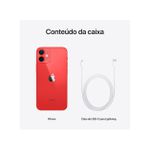 iPhone 12 Mini Apple 64GB RED 5,4” - Câm. Dupla 12MP iOS