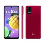 Smartphone LG K62 64GB Vermelho 4G Octa-Core - 4GB RAM Tela 6,59” Câm. Quádrupla + Selfie 13MP