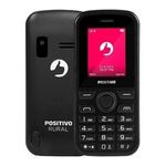 Celular Positivo P220 Rural Dual Sim Tela 1.8\" Rádio FM Anatel - Preto