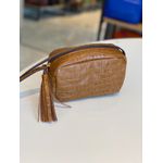 Bolsa Lia P Caramelo Croco 
