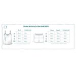 Pijama Blusa Alça com Short Reto