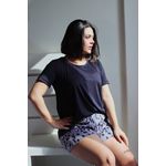 Pijama Manga Curta com Short Animal Print