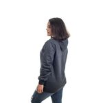 Blusa Moletom Liso Canguru Capuz Feminino