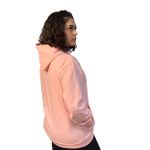 Blusa Moletom Bordado Canguru Capuz Feminino
