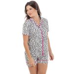 Pijama Homewear Curto Animal Print