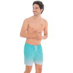 Short Praia Masculino Azul Aqua Degrade