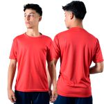 Camiseta Dryfit Básica Lisa Vermelha