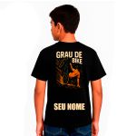 Camiseta Grau de Bike Infantil personalizada com nome 