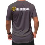 Camiseta Uniforme para Eletricista Cinza