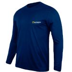 Camiseta Manga Longa Uniforme para Eletricista Azul