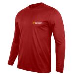 Camiseta Manga Longa Uniforme para Eletricista Vermelho