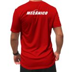 Camiseta de uniforme para Mecânico Vermelho