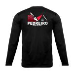 Camiseta Manga Longa Uniforme para Pedreiro Preto