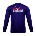 Camiseta Manga Longa Uniforme para Pedreiro Azul