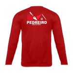 Camiseta Manga Longa Uniforme para Pedreiro Vermelho