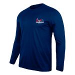 Camiseta Manga Longa Uniforme para Pedreiro Azul