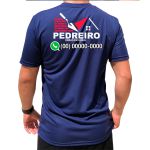 Camiseta para Pedreiro Com TELEFONE Trabalho Uniforme Profissional Autônomo