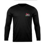 Camiseta Manga Longa Uniforme para Pedreiro Com TELEFONE preto