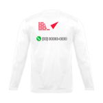 Camiseta Manga Longa Uniforme para Pedreiro personalizado com seu TELEFONE 