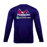 Camiseta Manga Longa Uniforme para Pedreiro Preto