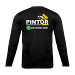 Camiseta Manga Longa Uniforme para Pintor personalizada com TELEFONE 